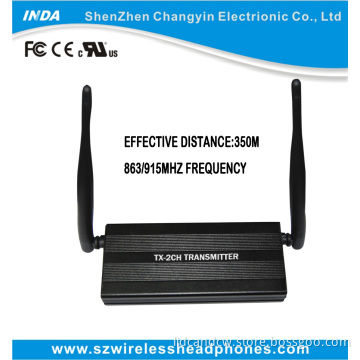 UHF/RF High Power Transmitter with 3 Frequency Channels (TX-2CH)